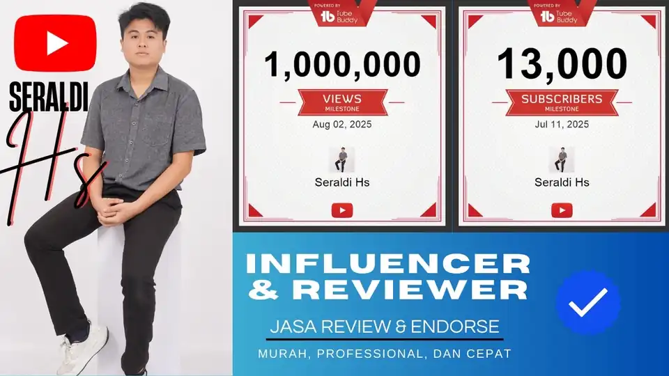 Jasa Review & Endorse Murah, Professional, dan Cepat Platform YouTube (All Brand & Product) - Youtuber/ Video, Profesion