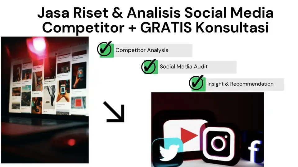 Jasa Riset & Analisis Social Media Competitor + GRATIS Konsultasi - Riset Pemasaran, Profesional, Bergaransi