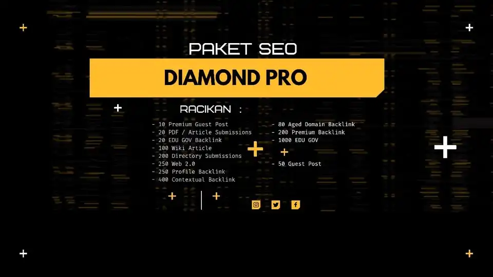 Jasa SEO Murah : Paket SEO Diamond Pro - Search Engine Optimization (SEO), Profesional, Bergaransi