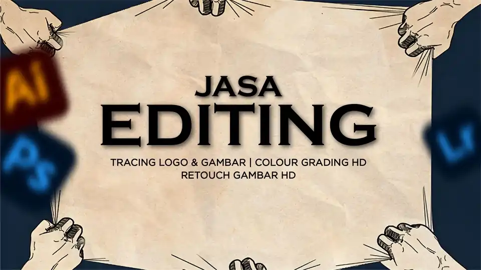 Jasa Tracing | Editing | Colour Grading & Editing Gambar Resolusi Tinggi - Vektor, Profesional, Bergaransi