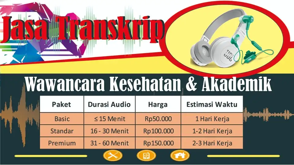 Jasa Transkrip Audio / Video Wawancara Kesehatan ke Teks Bahasa Indonesia | Cepat & Akurat - Transkripsi, Profesional, B