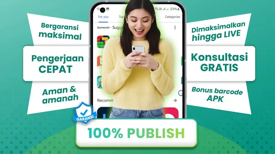 Jasa Upload Aplikasi Android APK Playstore Cepat Murah Garansi Tayang - Aplikasi Ponsel, Profesional, Bergaransi