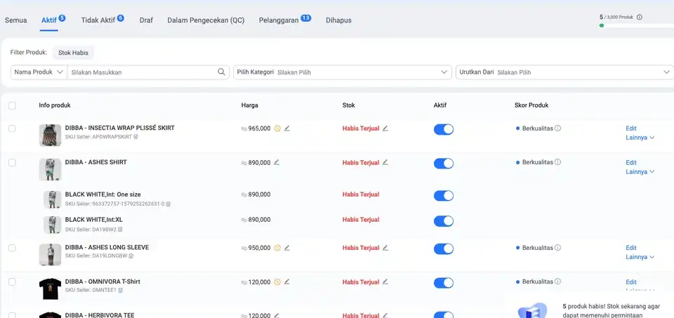 JASA UPLOAD DAN UPDATE TOKO DI E-COMMERCE - Update Produk Toko Online, Profesional, Bergaransi