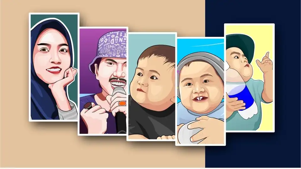 Jasa Vektor Foto - Gambar Potret, Profesional, Bergaransi