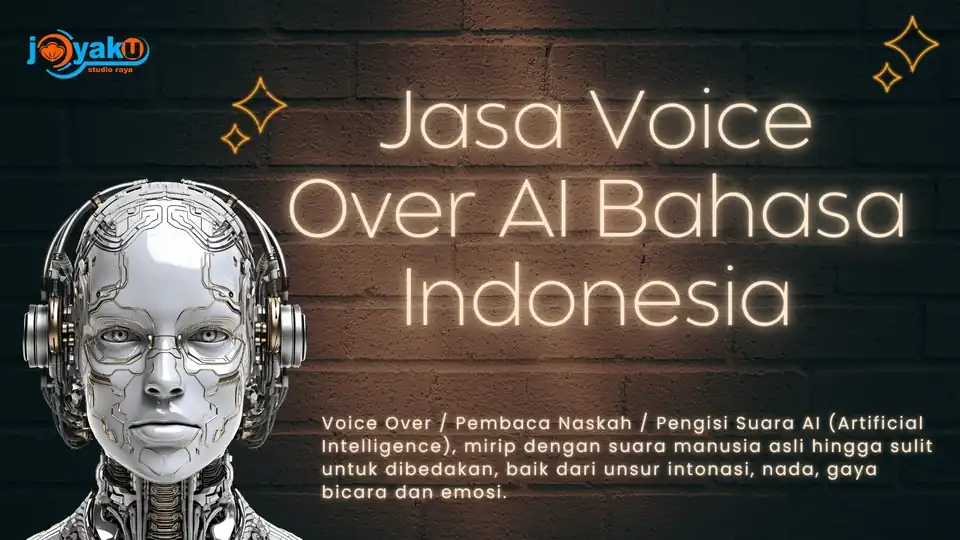 Jasa Voice Over, Pengisi Suara, Pembaca Naskah, Narator AI (Artificial Intelligence) - Voice Over AI, Profesional, Berga
