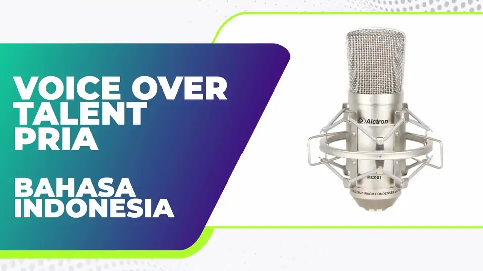 Jasa Voice Over Pria Murah - Bahasa Indonesia - Sulih suara (dubbing, looping), Profesional, Bergaransi