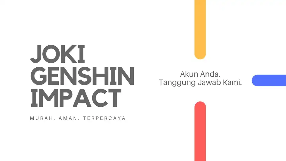 Jasa Joki Genshin Impact - Gaming, Profesional, Bergaransi