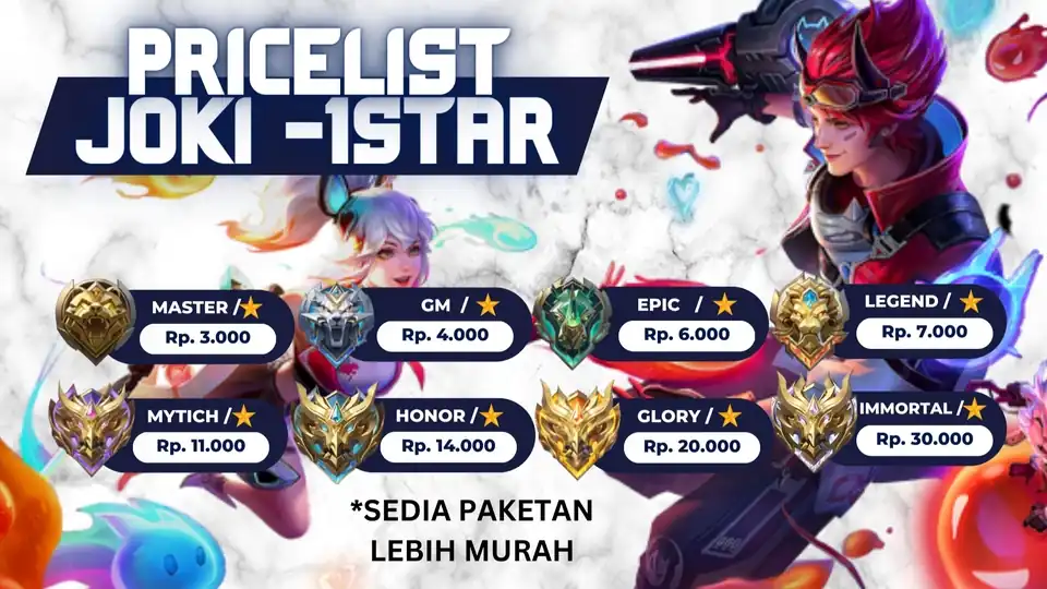 Jasa Joki Rank MLBB (Mobile Legends) - Gaming, Profesional, Bergaransi
