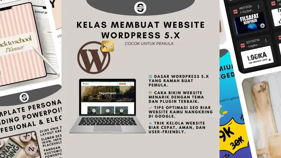 Jasa KELAS MEMBUAT WEBSITE | KELAS WORDPRESS - Les Privat, Profesional, Bergaransi