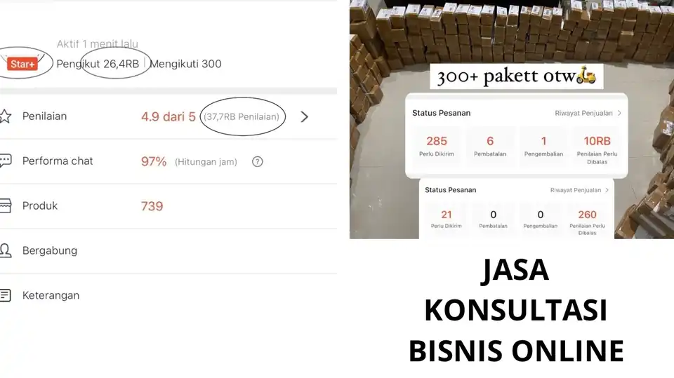 Jasa Konsultasi Bisnis Online di Marketplace - Mulai Bisnis/Start-up, Profesional, Bergaransi