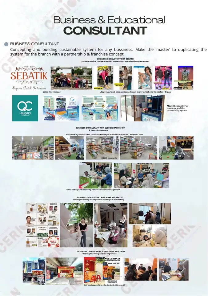 Jasa KONSULTASI BISNIS & PENDIDIKAN - Mulai Bisnis/Start-up, Profesional, Bergaransi