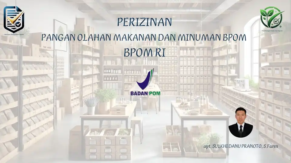 Jasa Konsultasi Perizinan, Formula dan Izin Edar Pangan Olahan Makanan dan Minuman (MD) - Perizinan Usaha, Profesional,