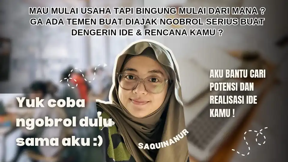 Jasa Konsultasi Untuk Memulai Usaha Online, membantu untuk realisasi & melihat potensi kamu ! - Mulai Bisnis/Start-up, P