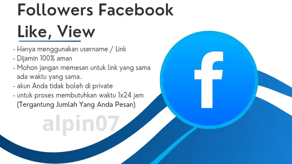 Jasa Layanan Sosial Media Facebook Followers, View, Like - Tambah Followers, Profesional, Bergaransi
