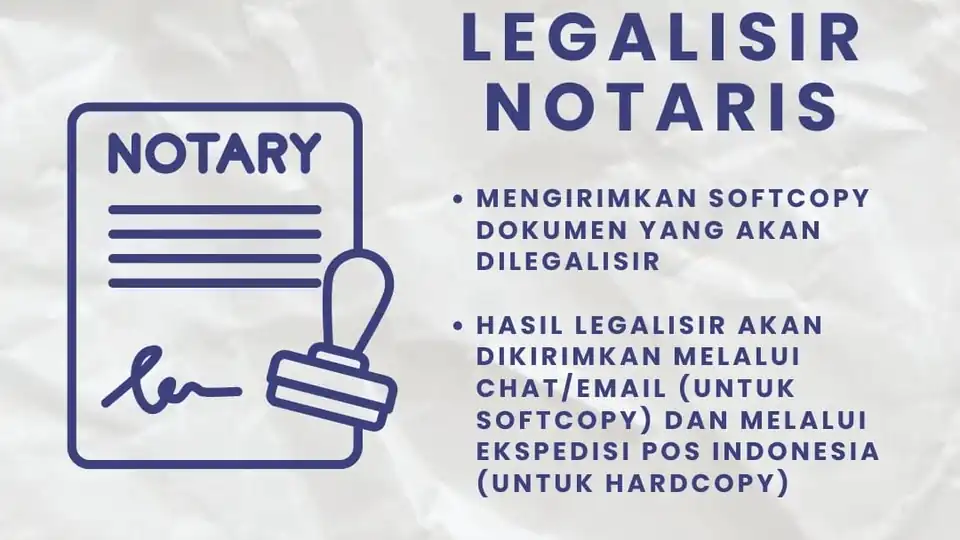 Jasa Legalisir dokumen oleh notaris - Hukum, Profesional, Bergaransi