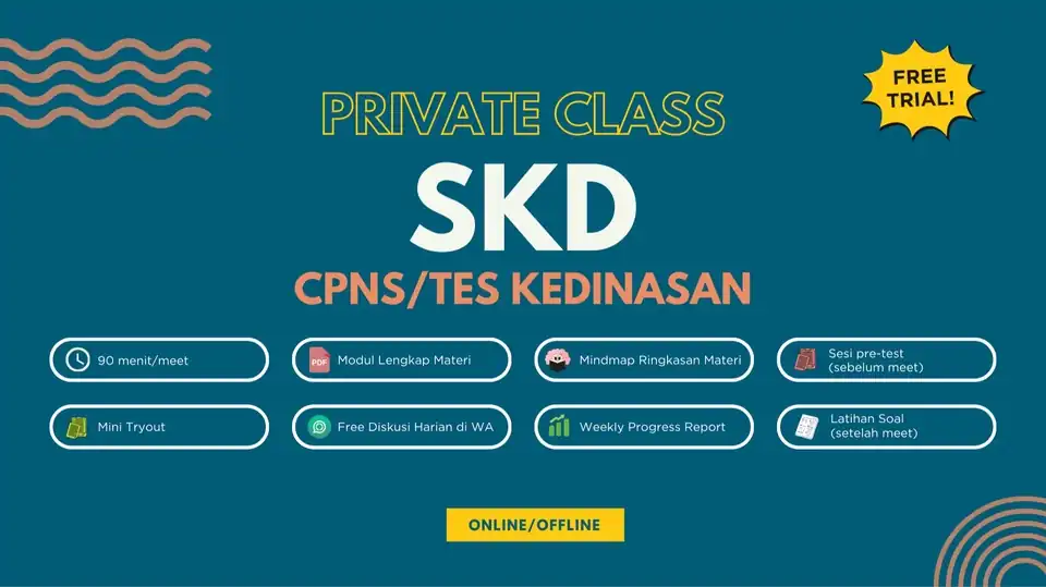 Jasa LES PRIVAT SKD CPNS/TES KEDINASAN - Tes CPNS, Profesional, Bergaransi
