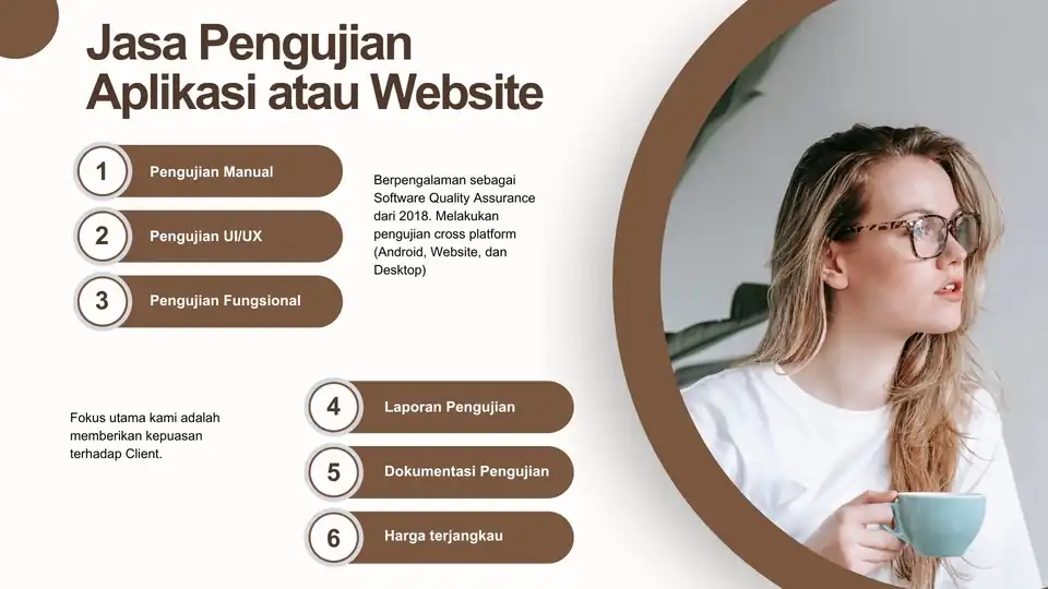 Jasa ManualTesting Website, Aplikasi Mobile, Aplikasi Desktop - Quality Assurance, Profesional, Bergaransi