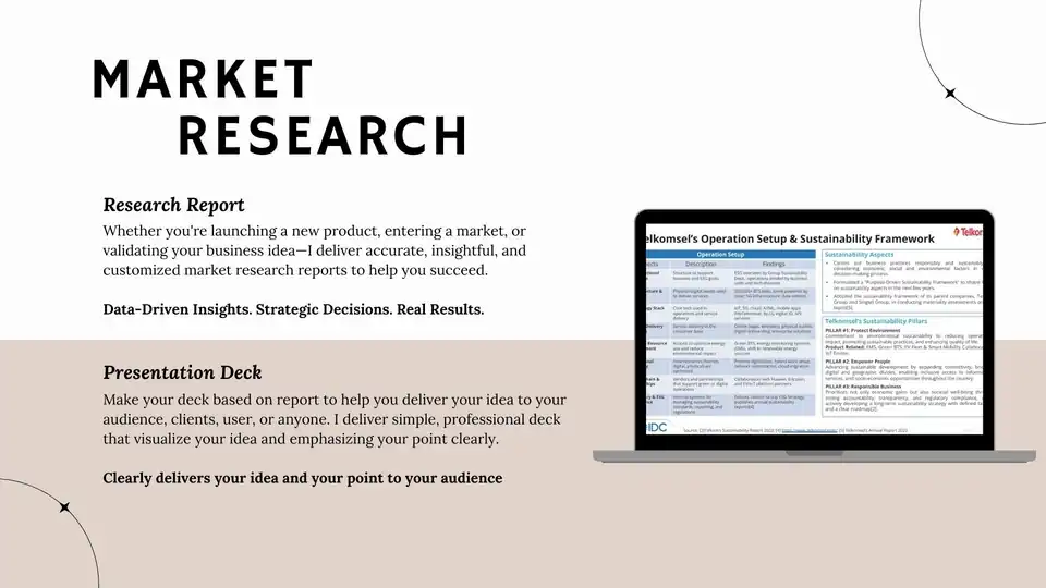 Jasa Market Research, Reporting, Benchmarking, Presentation - Riset Pemasaran, Profesional, Bergaransi