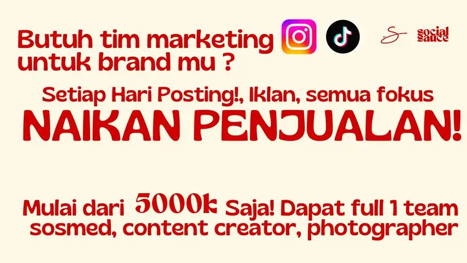 Jasa Marketing Partner - Strategi All-in-One untuk Capai Objective Brand F&B! - Digital Marketing, Profesional, Bergaran