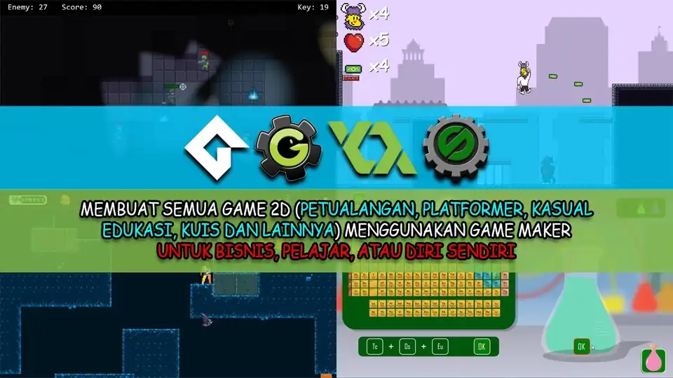 Jasa Membuat Semua Game 2D Menggunakan Game Maker Studio 2 - Pembuatan Game, Profesional, Bergaransi