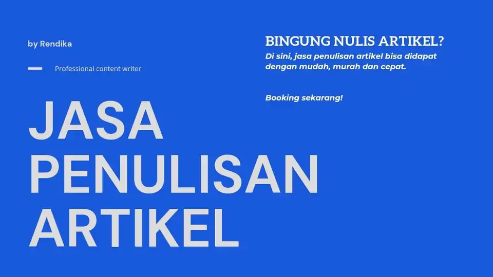 Jasa Menerima pembuatan segala jenis content writing - Penulisan Konten, Profesional, Bergaransi