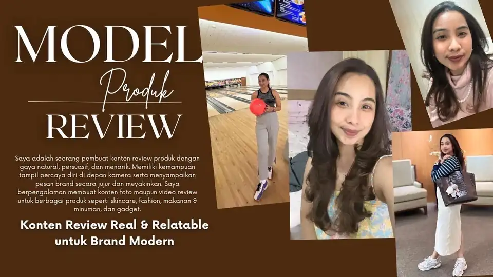 Jasa Model Review Produk/UGC Creator/Video Spokesperson - Model, Profesional, Bergaransi