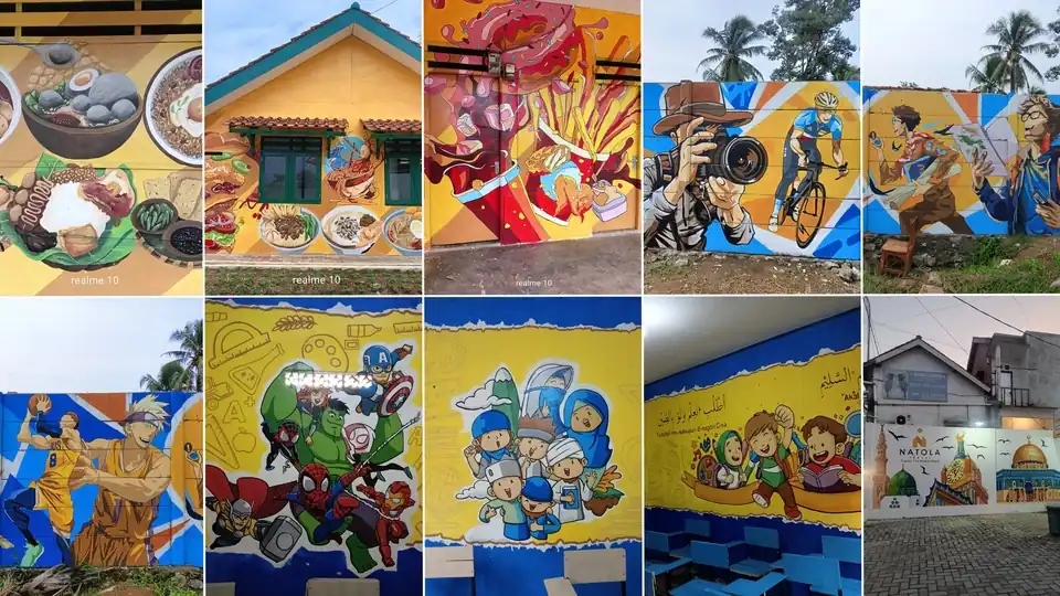 Jasa MURAL DINDING UNTUK DI SEGALA TEMPAT - Mural, Profesional, Bergaransi