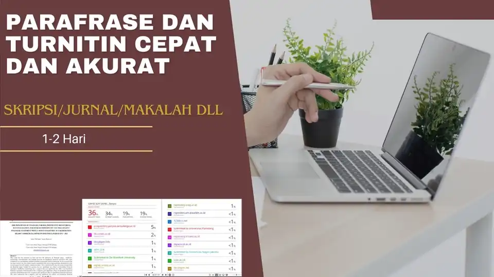Jasa Parafrase Turnitin ( 1-2 Hari) - Proofreading, Profesional, Bergaransi