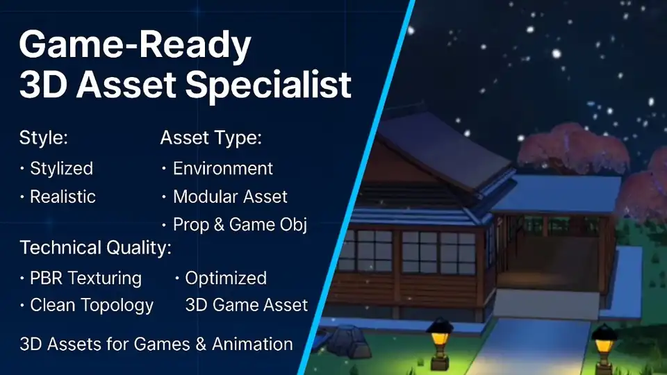 Jasa Pembuatan 3D Modeling Asset untuk Game atau Animasi - 3D Model, Profesional, Bergaransi