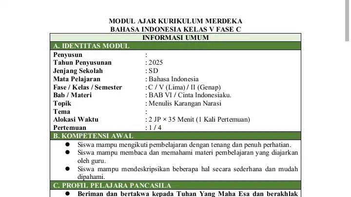 Jasa Pembuatan Modul Pembelajaran & LKPD - Modul Pembelajaran, Profesional, Bergaransi