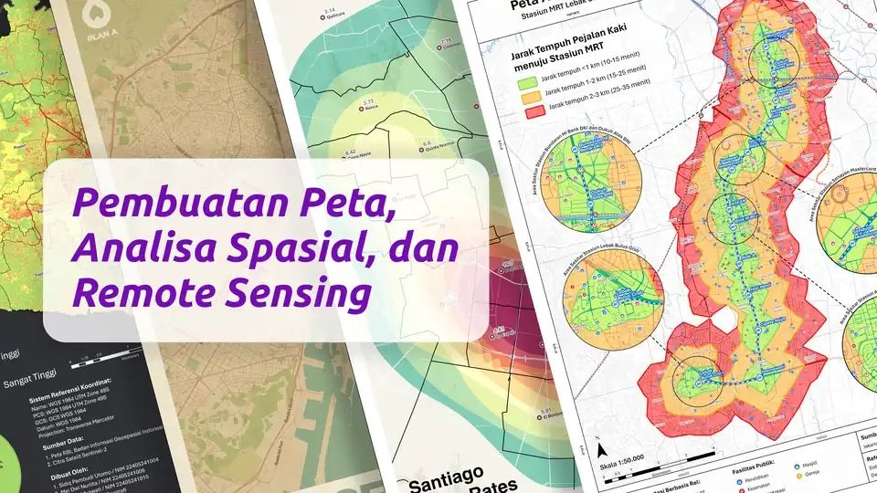 Jasa Pembuatan Peta Professional | Analisa Spasial | Remote Sensing | GIS - Peta GIS, Profesional, Bergaransi
