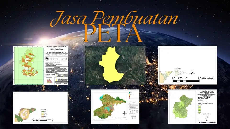 Jasa Pemetaan pada aplikasi ArcGIS - Peta GIS, Profesional, Bergaransi