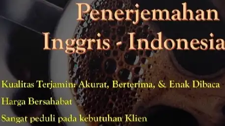 Jasa Penerjemahan Inggris-Indonesia - Penerjemahan, Profesional, Bergaransi