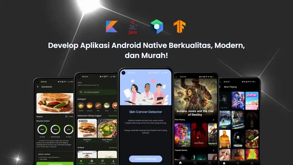 Jasa Pengembangan Aplikasi Android Native Berkualitas, Modern, dan Murah! - Aplikasi Ponsel, Profesional, Bergaransi