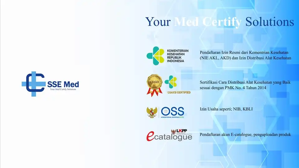 Jasa Pengurusan Izin Alat Kesehatan NIE AKL, AKD, IDAK, CDAKB, E-kat dan sejenisnya - Perizinan Usaha, Profesional, Berg