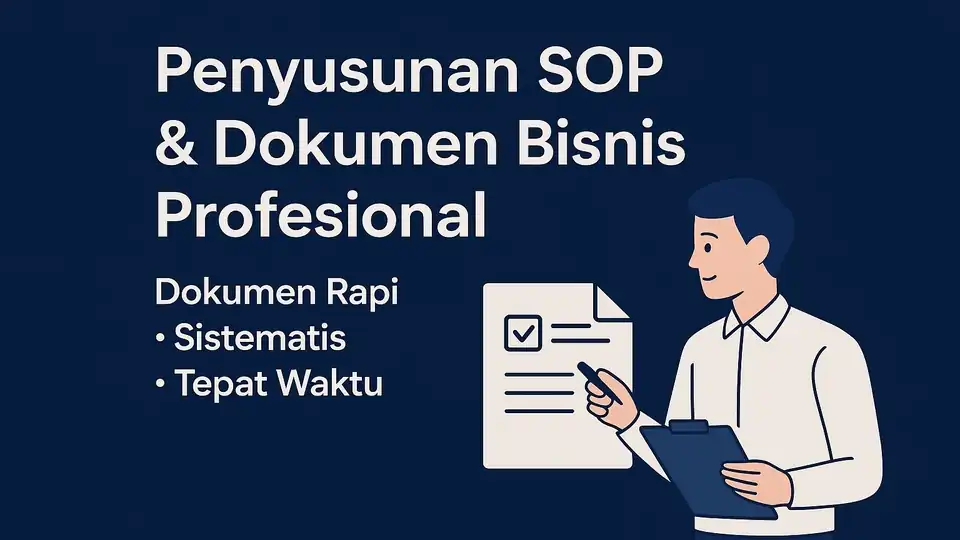 Jasa Penyusunan SOP dan Dokumen Bisnis Profesional - SOP, Profesional, Bergaransi