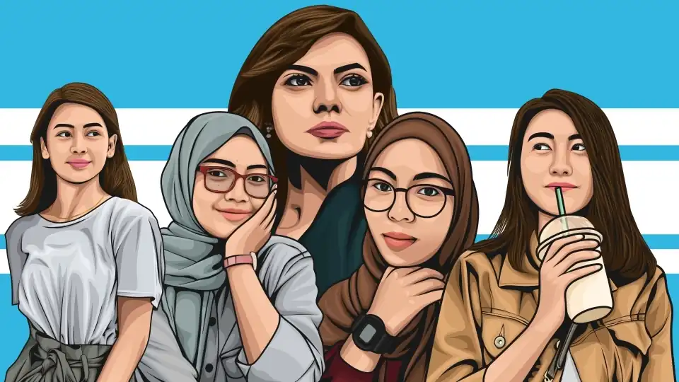 Jasa Potret Vector Art dari Foto Anda, Jadi 1 Hari - Gambar Potret, Profesional, Bergaransi