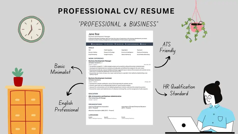 Jasa PROFESSIONAL RESUME & CV ATS FRIENDLY - Portfolio & Resume, Profesional, Bergaransi