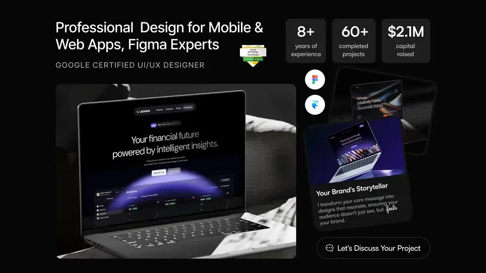 Jasa Professional UI/UX Design | Web, Mobile App, Landing Page, Dashboard, B2B - UI & UX Design, Profesional, Bergaransi