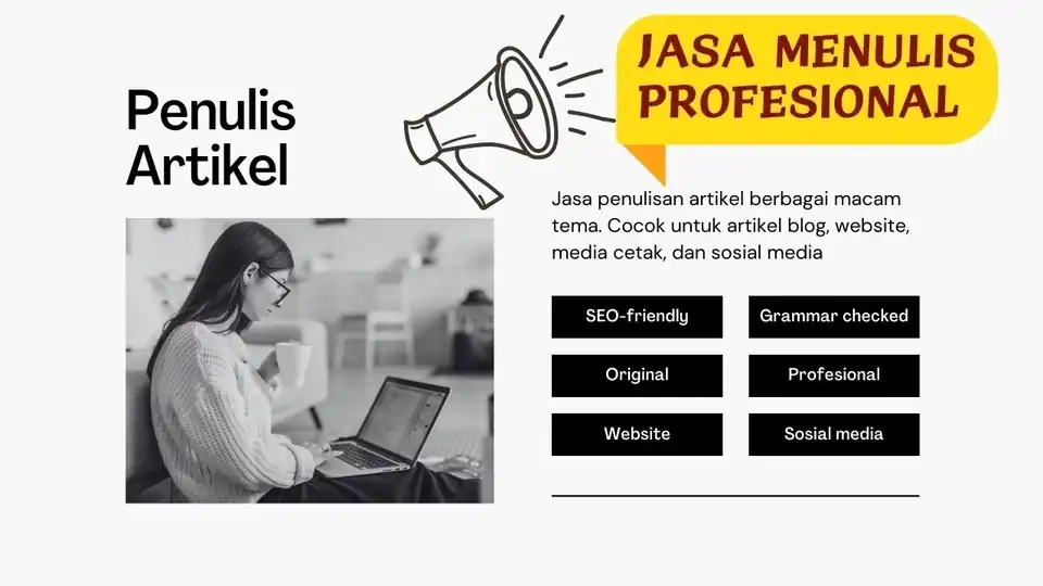 Jasa Professional Writing Artikel untuk Website dan Sosmed (Indo/Eng) - Penulisan Konten, Profesional, Bergaransi