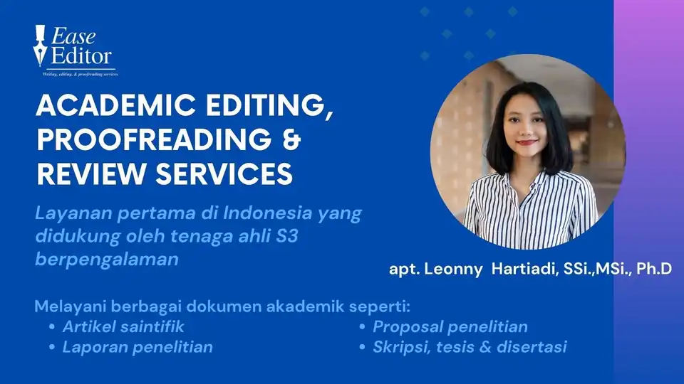 Jasa Proofread & edit your research article, manuscript, thesis, etc - Proofreading, Profesional, Bergaransi
