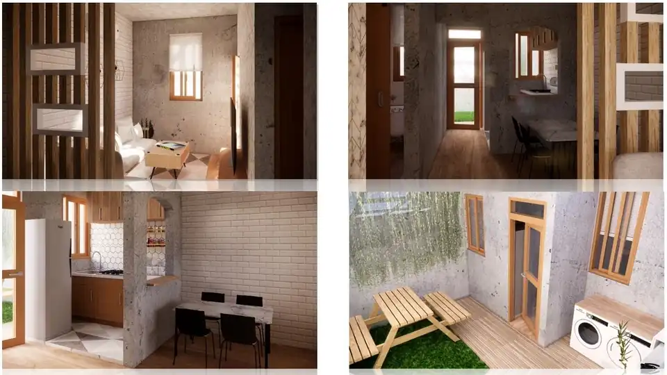 Jasa Proyek Rumah Ps. Rebo - 3D Rendering, Profesional, Bergaransi