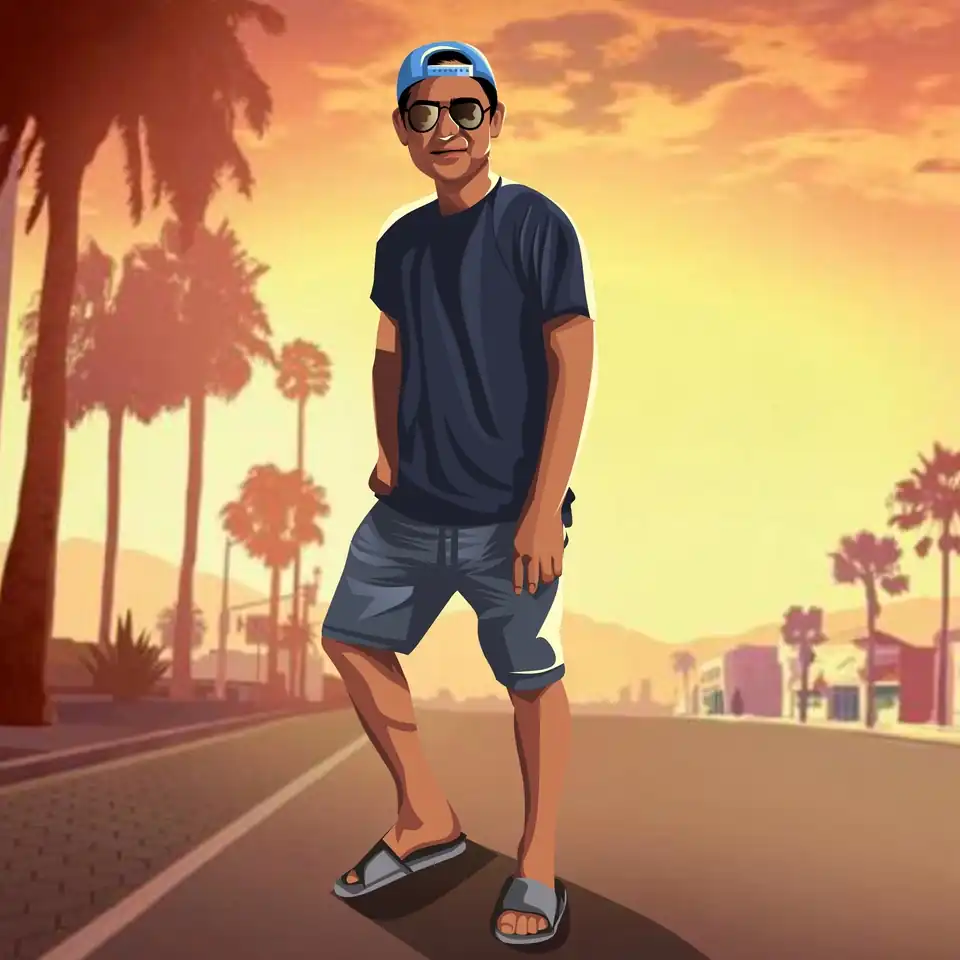 Jasa Saya akan membuat foto menjadi vector GTA style - Vektor, Profesional, Bergaransi