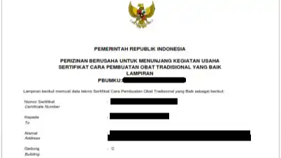 Jasa Sertifikasi CPOTB, CPKB, dan CPPOB - Mulai Bisnis/Start-up, Profesional, Bergaransi