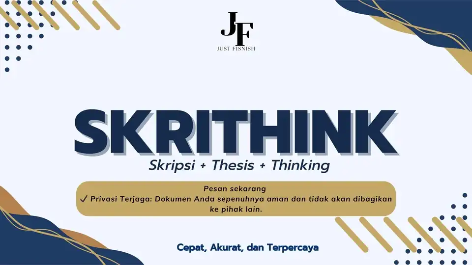 Jasa SKRITHINK – Konsultasi & Analisis Data Akademik/Skripsi/Thesis - Jasa Lainnya, Profesional, Bergaransi