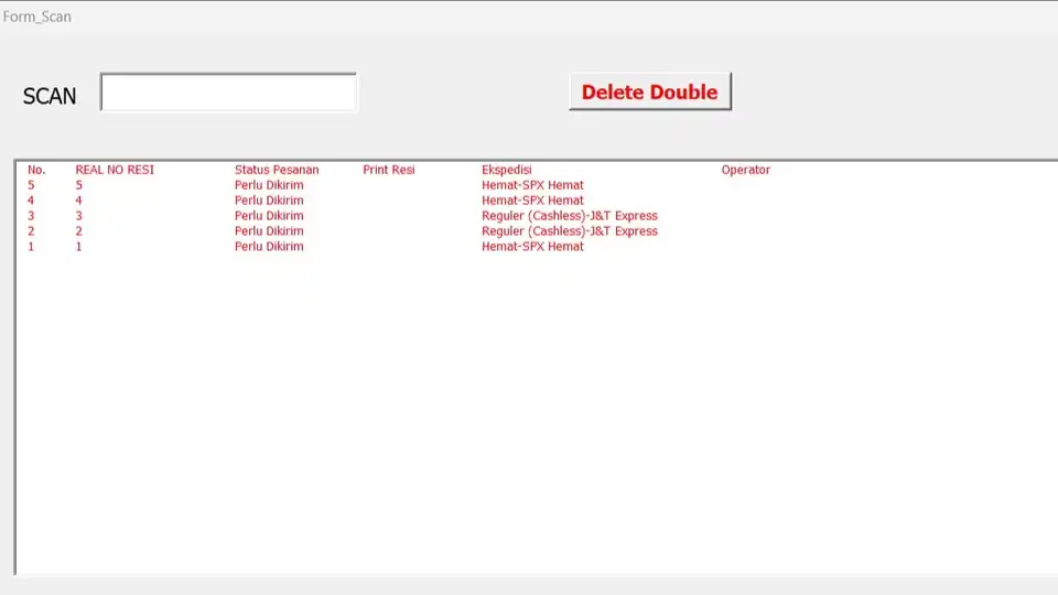 Jasa Template Anti Double Resi untuk Oline Shop Shopee, Tiktok dan Lazada - Update Produk Toko Online, Profesional, Berg