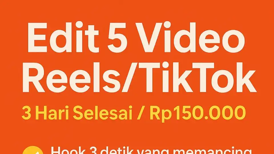 Jasa Tiktok/Reels Retention Editor with 0,8s cut pacing pro - Viral Video, Profesional, Bergaransi