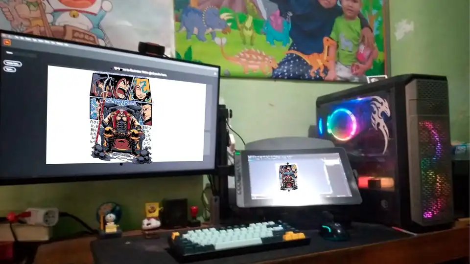 Jasa Tracing gambar jpeg menjadi vector, pecah warna vector untuk film sablon - Vektor, Profesional, Bergaransi