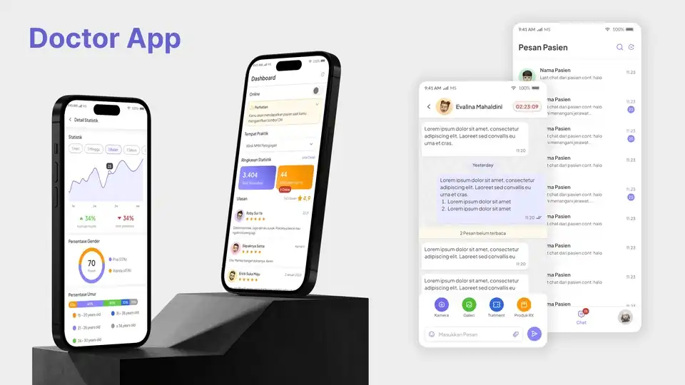 Jasa UI/UX Design App (Market Place, POS, Order App, Health-care, Edu, ENT, etc) - UI & UX Design, Profesional, Bergara