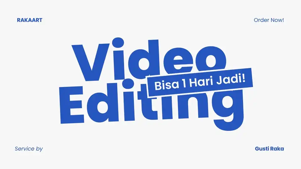 Jasa Video Editing Cepat dan Berkualitas (Bisa 1 Hari Jadi) - Video Editing, Profesional, Bergaransi